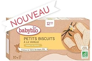 Babybio - Petits Biscuits à la Vanille - Farine de France - 12+ mois