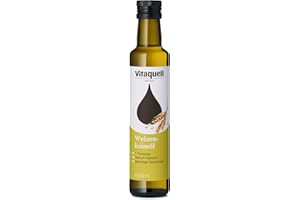 ‎VITAQUELL Vitaquell Weizenkeim-Öl kaltgepresst, 250 ml reich an Vitamin E lecker in Joghurt oder Müsli