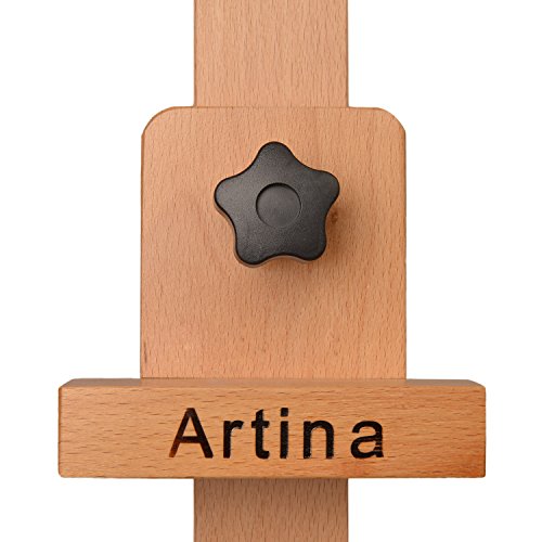 Artina® Profi Holz-Staffelei Como als hochwertige Buche Atelierstaffelei mit XXL Doppelauflage für Keilrahmen bis 120cm - 8