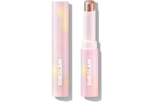 ‎SHEGLAM SHEGLAM Kristall Gel Glanz Stick Lidschatten Stick Eyeliner Aufheller Bleistift Wachsmalstift mit Pinsel, leicht zu verblenden langanhaltender schimmernder Lidschatten-Stick-Aura Blitz