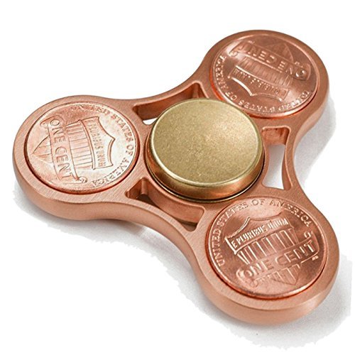 HobbyHere Titanium Penny Copper Spinner Fidget Gyro Focus Meditation Break Bad Habits ADHD HobbyHere Titanium Penny Copper Spinner Fidget Gyro Focus Meditation Break Bad Habits ADHD