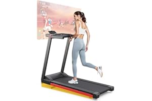 ‎LACUFFY Lacuffy Laufband für Zuhause Klappbar, Walking Pad mit Steigung 6%, Laufband eine Extra große Lauffläche 112 * 42cm und eine Tragfähigkeit von 158 KG, Speziell für Großgewachsene Personen Konzipiert