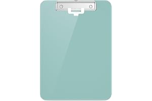 Hnogri A4 Portablocco plastica, Verde Appunti formato A4 standard per infermieri, studenti, ufficio e donne, appunti con portapenne e clip a basso profilo, dimensioni 31.5 x 22.5 cm, Verde