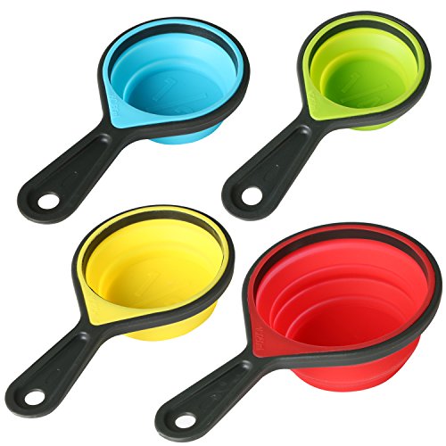 TRIXES 4 Faltbare Messlöfflel aus Silikon - 7