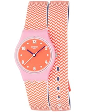 SWATCH DAMEN-ARMBANDUHR 25MM ARMBAND SILIKON GEHÄUSE PLASTIK QUARZ LP141