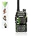 Price comparison product image AGPtek® BAOFENG UV-5R5 Walkie Talkies Dual Band FM Transceiver UHF/VHF 136-174/400-470Mhz Two Way Radio With Earpiece, Flashlight, Display, VOX, 128 Channels/DCS/CTCSS (Camo 20C)