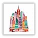 Produktbild 2 x New York City NYC Vinyl Aufkleber Reise Gepäck # 7762 - 15cm/150mm Wide