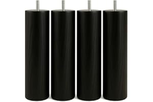 SCM Créations Pieds de lit et sommier à Visser 30 cm Noir