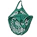 Produktbild Mesh Net Schildkröte Tasche String Einkaufstasche Wiederverwendbare Obst Lagerung Handtasche Totes Neu,Filztasche Hellgrau Kaminholztasche Filzkorb Kaminholztasche (Grün, 32 X 38 X 15cm)