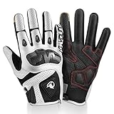 Rindsleder ＆ Schaffell Material - Hergestellt aus Schaffell und Rindsleder, hervorragende Atmungsaktivität und sehr angenehm zu tragen. Das Handgelenk lässt sich mit einem Klettverschluss gut schließen.