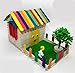 Price comparison product image DIY Wooden 3D Cottage Ice Cream Bar Hut Set Kindergarten Handmade Material Suit Popsicle Stick Model Small House Creative Birthday Gift Thanksgiving Day