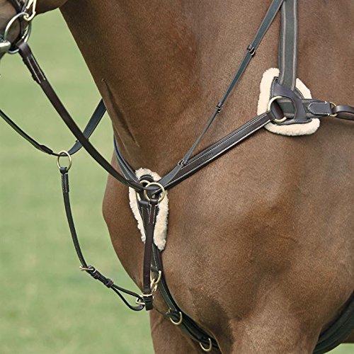 Shires-Unisex-5-Point-Leather-Breast-Plate-Black-Cob