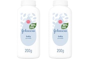 APHY ENTERPRISES Johnson’s Baby Powder 2 x 200g | Gentle for Newborn and Baby Skin | Clinically Proven Powder for Soft, Smooth, Dry Skin | Multipack Baby Care Essentials for Daily Use