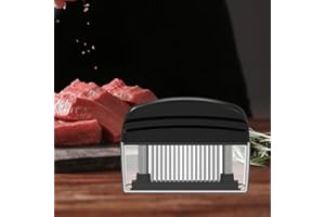 CUEMOON Fleischzartmacher mit ultrascharfen Klingen Steaker Fleischzartmacher aus Edelstahl - Meat Tenderizer zum zart machen von Rind/Huhn/Schwein/Kalb/Stea spülmaschinenfest