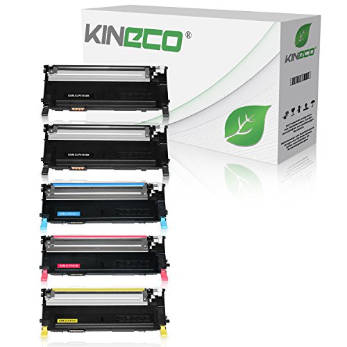5 Toner kompatibel zu CLP-310, CLP-315, CLX-3170FN, CLX-3175FN - Schwarz je 2.500 Seiten, Color je 2.000 Seiten