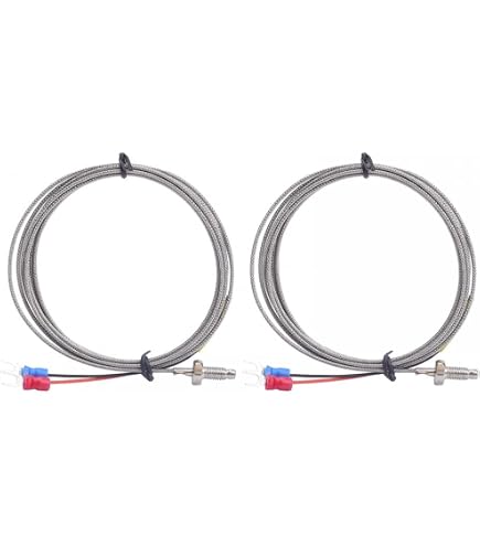 Produktbild von QUARKZMAN Thermoelement Typ J – M10 Gewinde, 3 M Kabel, 0–750 °C, Temperaturfühler Für Industrie & Wissenschaft