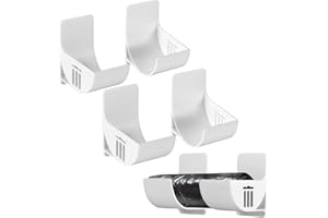 VFFNFF 2 Pares Soporte para Bolsas de Plástico, Dispensador Bolsas de Basura Cocina, Adhesivo Caja de Almacenamiento Montada en Pared, para el Hogar Cocina Gabinete Almacenamiento