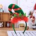 Produktbild Gaddrt Weihnachten HaarbandHeiße Weihnachten Stirnband Santa Xmas Party Decor Doppelte Haarband Haken Kopf Hoop (A)