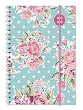 Collegetimer Roses 2017/2018 - Schülerkalender A5 - Weekly - Ringbindung - 224 Seiten by 