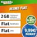 Produktbild klarmobil Allnet Flat M mit 2 GB Internet Flat max. 21,6 MBit/s, Telefonie- und SMS-Flat in alle dt. Netze, EU-Flat, 24 Monate Laufzeit, 9,99 EUR monatlich, Triple-Sim-Karten