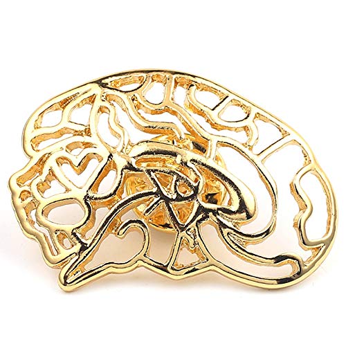 Broche con forma de cerebro