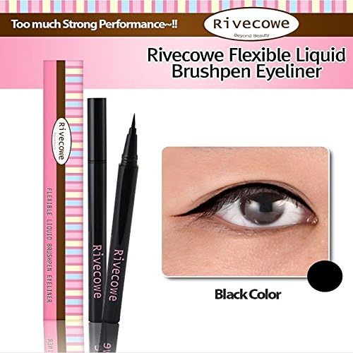 Rivecowe Flexible Liquid Brushpen Eyeliner 0.7G(0.02Oz) Korea Cosmetic