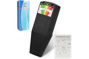 ReliaBrand Handheld Emf Meter Reader | Magnetic Field Detector | Ghost Hunting Equipment Uk | Electromagnetic Paranormal Equipment Tester 50hz-20, 000hz | Emf Reader Black - UK Based Brand