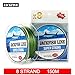 Produktbild Rot, 1,5: Jackfish 8 Strähnen 150 m Super Strong PE geflochtene Angelschnur 10–36,3 kg schweren Multifil Line Karpfenangeln Sole