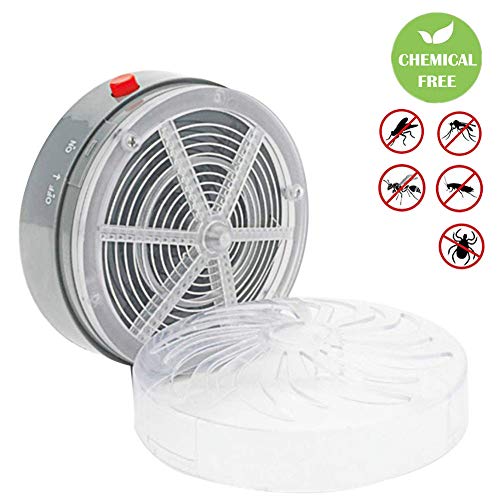 Lámpara Antimosquitos,Trampas para Insectos Matamoscas,Bug Bugper,Sin quimica,Solar Powered Buzz lámpara UV luz Mosca Insecto (Negro)