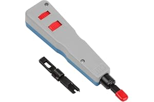 UVITAL Professional Impact and Punch Down Tool 110 Punch Down Tool ethernet Punch Down Tool with Enlarged Blade Storage, CAT5/6, CAT5E/6E Network Cables Impact Terminal Insertion Tools