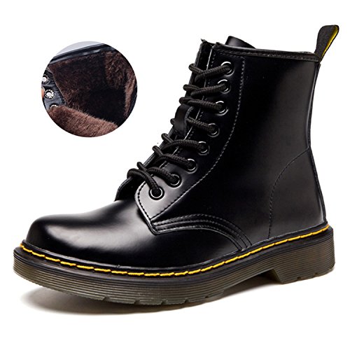 Botas de mujer impermeables botines hombre invierno zapatos nieve piel forradas calientes planas combate militares boots