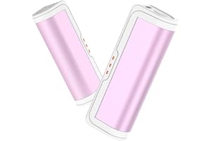 Wasuka Rechargeable Hand Warmers 2 Pack, Electric Hand Warmer with Double-Sided Heating, USB Pocket Warmer with 3 Levels Heat, Long-Lasting Portable Hand Heater for Camping Hiking Hunting Warm Gift