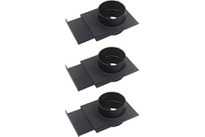 OOMVARMER Serranda a ghigliottina tubo di aspirazione OD100mm valvola per aria aspiratrucioli falegnameria professionale ABS (3pcs)