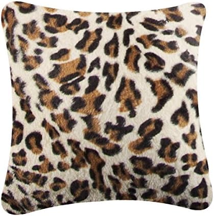 rucomfy Bean bags Luxury Faux Suede Animal Print 40cm Cushion - Snow Leopard