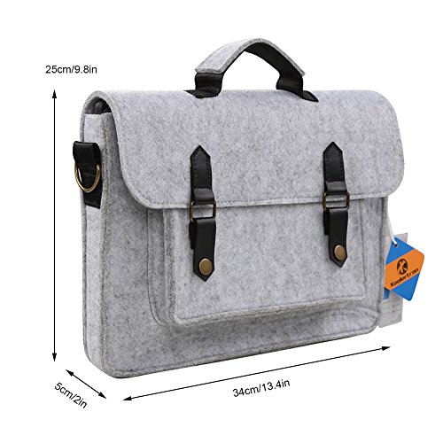 Koolertron 13-13,3 Zoll Filz Laptop-Hülle Tragetasche Tragetasche Abdeckung für die meisten 13,3-Zoll Apple MacBook Air, MacBook Pro Retina, Ultrabook , Chromebook und iPad Tablet - 4