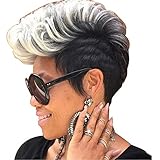 ★ Esta peluca rizada es nueva y elegante, puede cambiar tu peinado todos los días y darte nuevas sensaciones. Perfecto para la fiesta de cosplay, disfraces o uso diario y ayuda a cambiar tu cabello.