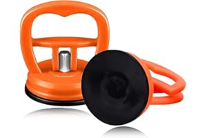 AIMISITE Dent Puller, Auto Dent Saugnapf Auto Body Dent Puller Repair Tools Kit Car Dent Repair Tools 2Pcs für Car Dent Repair, Glass, Screen, Tiles, Mirror (Orange S)