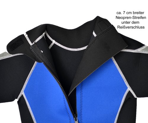 Kinder Neopren Shorty 3 mm Neoprenanzug Surfanzug Bade Anzug Größe frei wählbar von 104 bis 176 - 3