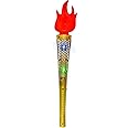 ibasenice Realistic Torch Toy - 1pc Simulation Fire Artificial Torch Prop Fire Flames Battery Operated Fake Fire for Games Medieval Luau Themed Party