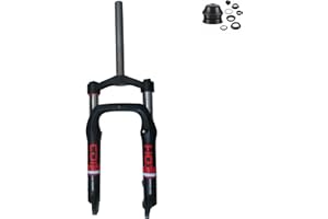 CDHPOWER Bike 4.0" Fat Suspension 20“ Fork Single Shoulder w/ 1-1/8" Headset Combo,Disc Brake