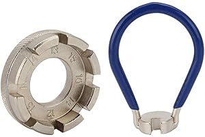SENZEAL Bicycle Spoke Wrench Tool Spoke Key Spanner 6 in 1 for Bike Wheel Cycle Wrench 10-15 Gauge