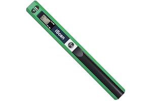 ECOiNVA para iScan Wand Escáner portátil de Documentos A4, 900DPI Escáner USB Escáner móvil Escáner móvil (Formato JPG/PDF, Tarjeta Micro SD/TF) (Verde)