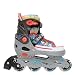 Produktbild WORKER Verstellbare Inlineskates Jules - Inliner mit ABEC 5 Größen von 33-43 verstellbar für Kinder und Erwachsene (33-36)
