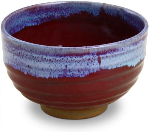 Ranchan ARITA-YAKI Cinnabar Matcha Bowl [Japan import] (550cc)