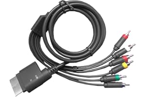 Jerilla Cavo AV Componente Compatibile con Console Xbox 360, Cavi Componenti HD Cavo Audio Video Cavo RCA RGB 1080P per HDTV/Monitor