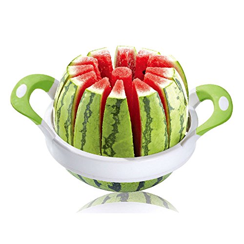 COM-FOUR Melonenschneider für alle Melonensorten Obstschneider Wassermelone Ananas Ø 28 cm - 3