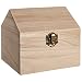 Produktbild RAYHER 62613000 Holz Truhe Haus, FSC Mix Credit, 13 x 12,5 x 12,5 cm