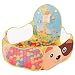 Produktbild Nikgic Baby Kinder Faltbar Bällebad Bällepool Ballebad Ballpool Mit Basketballkorb OHNE Bälle spielzeug aufbewahrungstasche