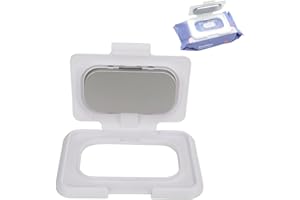 BRRNOO Portable Baby Wipes Dispenser Warmer, Ultrathin Heating Element, Constant Temperature Moist & Warm Wipes Holder for Babies, White