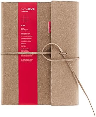 Transotype senseBook Large Leather Flap Squared Notebook